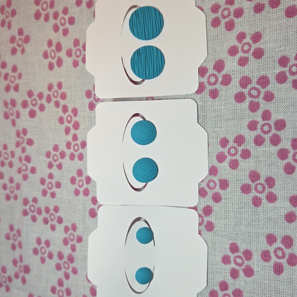 Turquoise Round Earrings